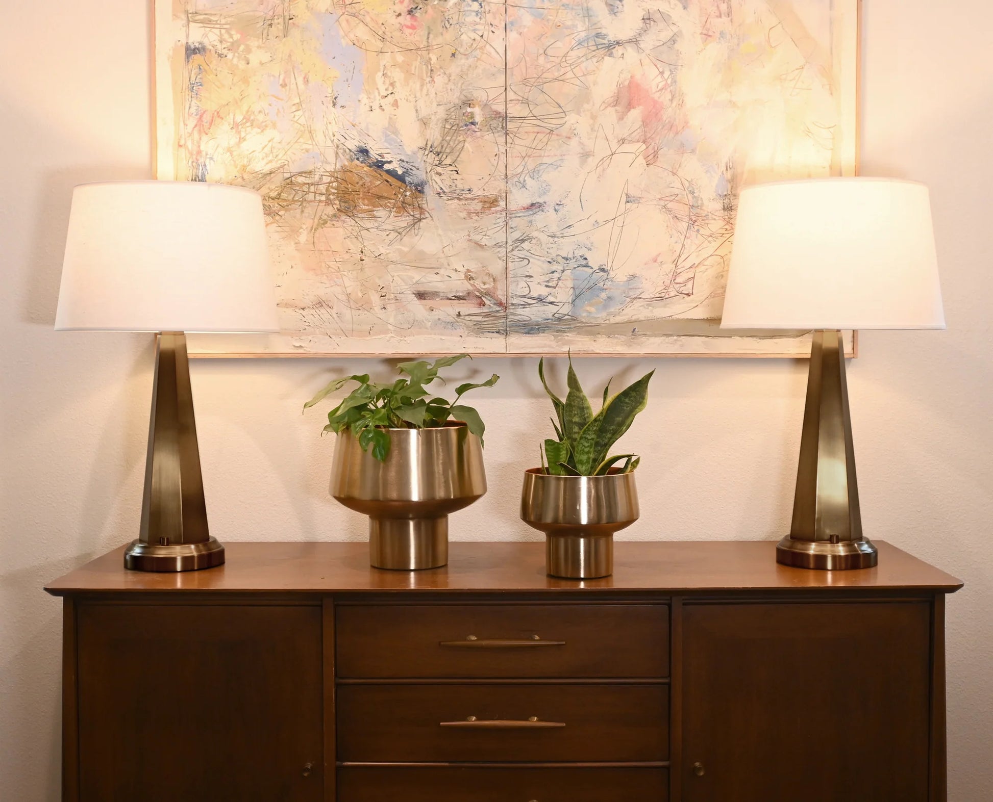 Dark Brass Table Lamp | Vintage Lighting