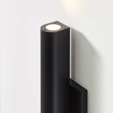 Chara 16 black wet-rated outdoor light, suitable for commercial building entrances.