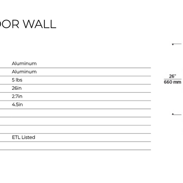 Commercial building entrance with multiple Chara 26 inch black LED outdoor wall sconces, providing 120-277V, 3000K lighting for increased visibility.