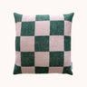 Green & Pink Checkerboard Cushion Cover by Maison Deux, photo 1