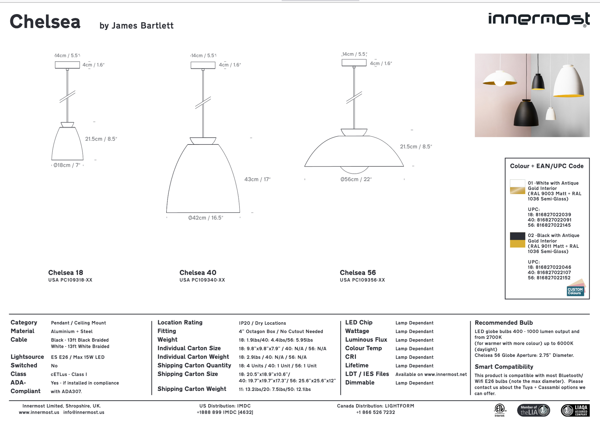 Crystal and Metal Pendant Light - LoftModern.com