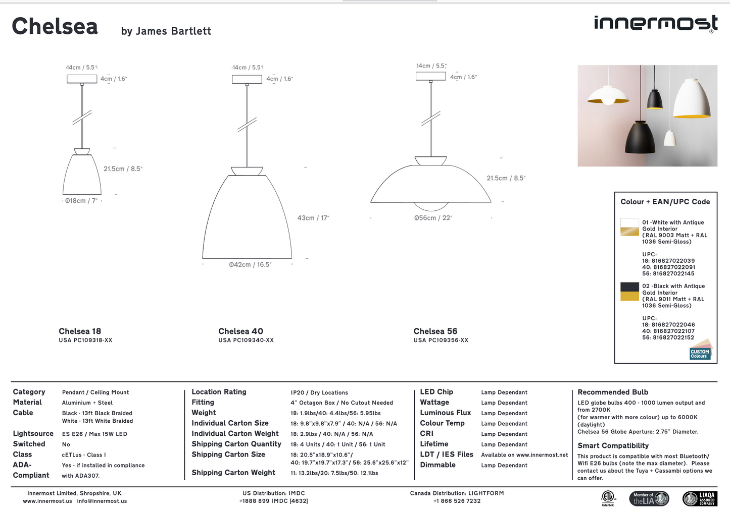 Chelsea 56 Pendant Light | 	Art deco chandeliers