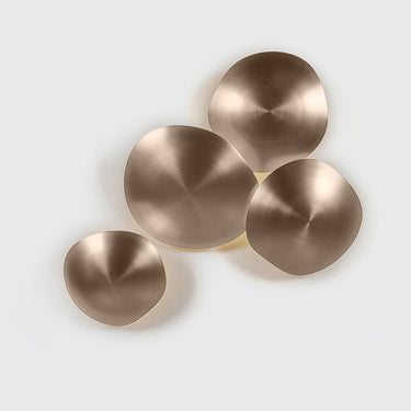 Viso Chestnut champagne plate light in 14 in, product photo