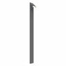 Modern outdoor LED pole light in anthracite grey finish by Artemide, ideal for garden paths and architectural landscapes