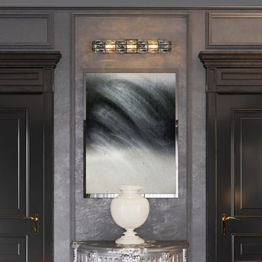  Phesonlaxy 1-Light Crystal Wall Sconce - Black