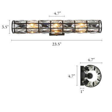 Elegant Crystal Wall Lamp for Bedroom Decor
