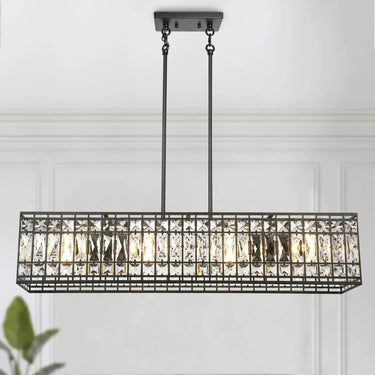  Modern Black Chandelier for Kitchen Island - Chispa Collection