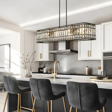  Adjustable Height Kitchen Island Light - Chispa 4-Light Chandelier