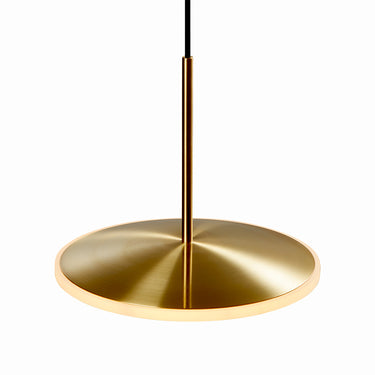 Graypants Chrona Horizontal | Round Brass Accent Light with Warm White LED for Hotels & Office