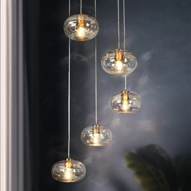 3-Light Iridescent Globe Pendant for Dining Room | Chrysaorican