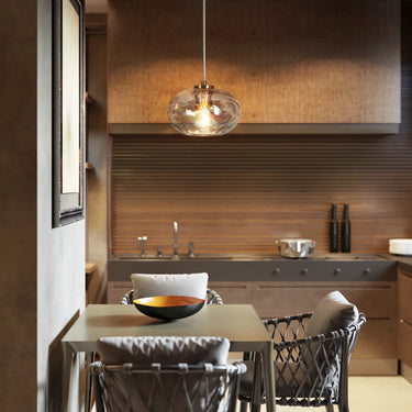 Modern Iridescent Glass Pendant Light for Dining Room - Chrysaorican
