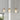 Polished Gold Linear Pendant with 3 Iridescent Globe Lights - Chrysaorican 