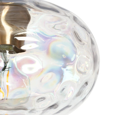 Dining Room Pendant Lighting - Modern 5-Light Iridescent Linear