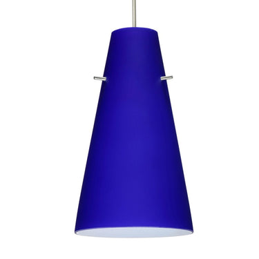 Artisan Cobalt Blue Matte glass shade for residential lighting applications