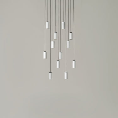 Cirio Cascada LED pendant lamp with porcelain shades for modern residential interiors