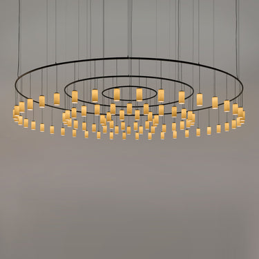 Contemporary Cirio Circular S suspension lamp with warm LED lighting