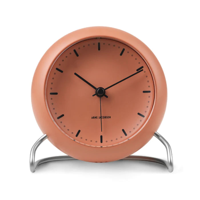 City Hall Alarm Clock - Pale Orange of Arne Jacobsen