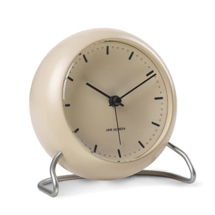 City Hall Alarm Clock - Sandy Beige of Arne Jacobsen