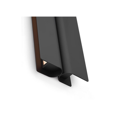 Cloak 24 black vanity wall light with glare-free LED illumination
