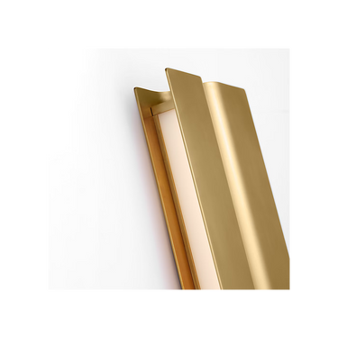 Cloak 24 folded-metal vanity light in a designer bathroom