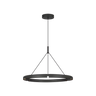 Cloak 30 chandelier in Nightshade Black by Visual Comfort with modern integrated LED lighting