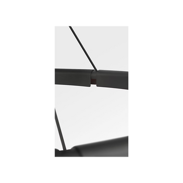Contemporary black chandelier ceiling light by Visual Comfort designed by Peter Bristol