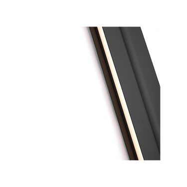 Contemporary LED vanity lighting fixture in matte black finish