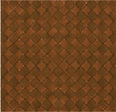 Cognac leather finish swatch for the Penta Spoon lamp