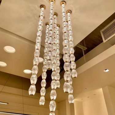 Long-lasting LED pendant light, Collier 24, 90 CRI, high color accuracy - Foyer or Entryway Lighting
