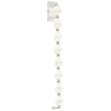 Luxury brass and crystal wall lighting Collier 28 inch dimmable LED sconce