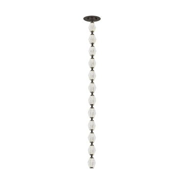 Collier 36 pendant lighting, sloped ceiling adaptable, natural brass connectors, modern design