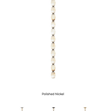 Visual Comfort Collier 48" LED, Natural Brass Alabaster Light