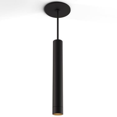Koncept Combi Cylinder Pendant light in matte white aluminum finish