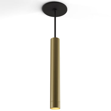 Koncept LED cylinder pendant with acoustic panel and shade options