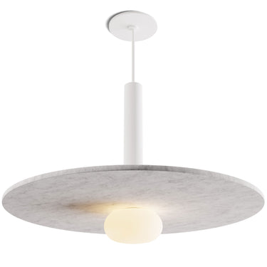 Adjustable Combi pendant light featuring acoustic panel and energy-efficient LED lighting