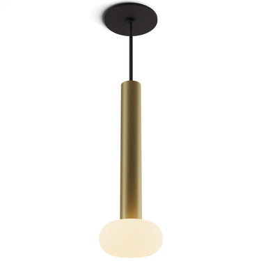 Designer glass ball pendant light with adjustable suspension by Koncept