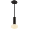 Combi LED pendant light with frosted glass ball by Koncept for modern interiors