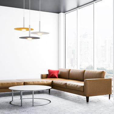 Koncept Combi Pendant 6" Matte White Matte White Canopy Suspension Flush Mount 2-in-1