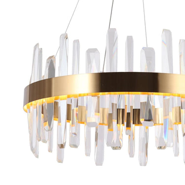 Modern Brass Crystal Chandelier - Combrocollia K5 