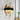 Modern Crystal Wall Sconce, Combrocollia 1-Light, Black and Brass with LED
