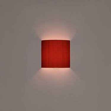 Comodin Square Wall Lamp Red Amber Ribbon by Santa and Cole modern wall sconce