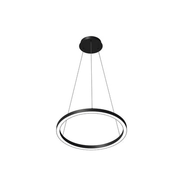 Contemporary Commercial LED Ring Pendant – BlackJack Compass Light
