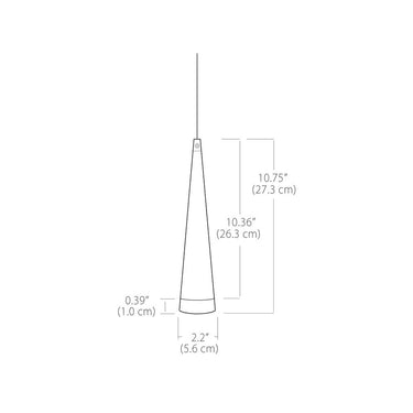 BlackJack Lighting Cone Short Pendant Light