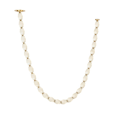 Collier SLCH55327: Sloped Ceiling Alabaster LED Light, Brass
