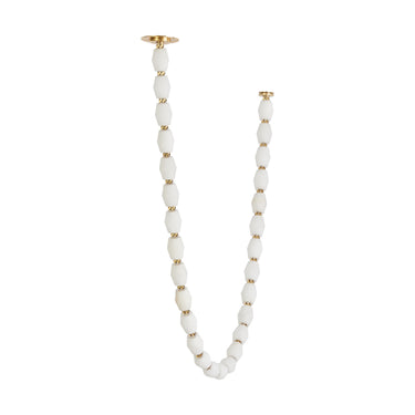 Collier SLCH55327AL: Dimmable Alabaster LED Fixture, Brass