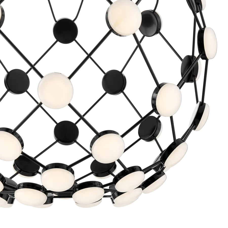 Contemporary LED Basket Black  Chandelier | Modern Lighting 2