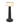 Hotel room cordless lighting Neoz Cooee 2 black finish on nightstand.