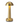 Sandblasted brass Cooee 1c cordless table light, 55 hour battery, for outdoor patio