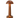 Anodized aluminum Cooee 1c downlight lamp, ideal for restaurant table lighting, bronze finish