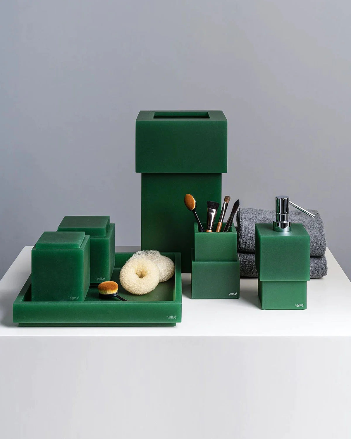 Vallve Cotton Holder Metro Emerald Green
